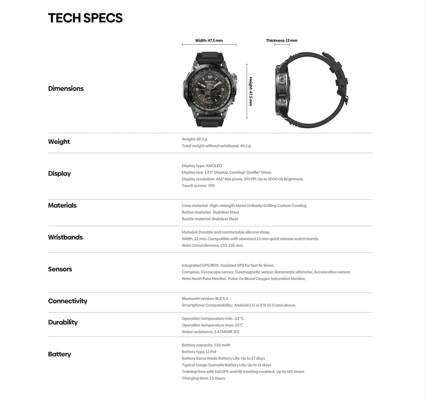 Smart Watches - Stratos 2 Plus GPS - Smartwatch Express