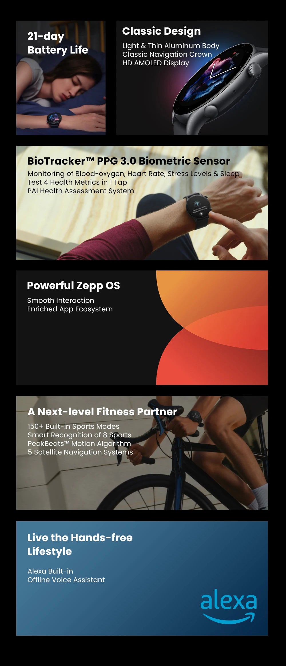 Smart Watches - ​​Amazfit GTR 3 - Smartwatch Express