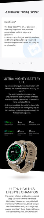 Smart Watches - ​​Amazfit T-Rex Ultra - Smartwatch Express